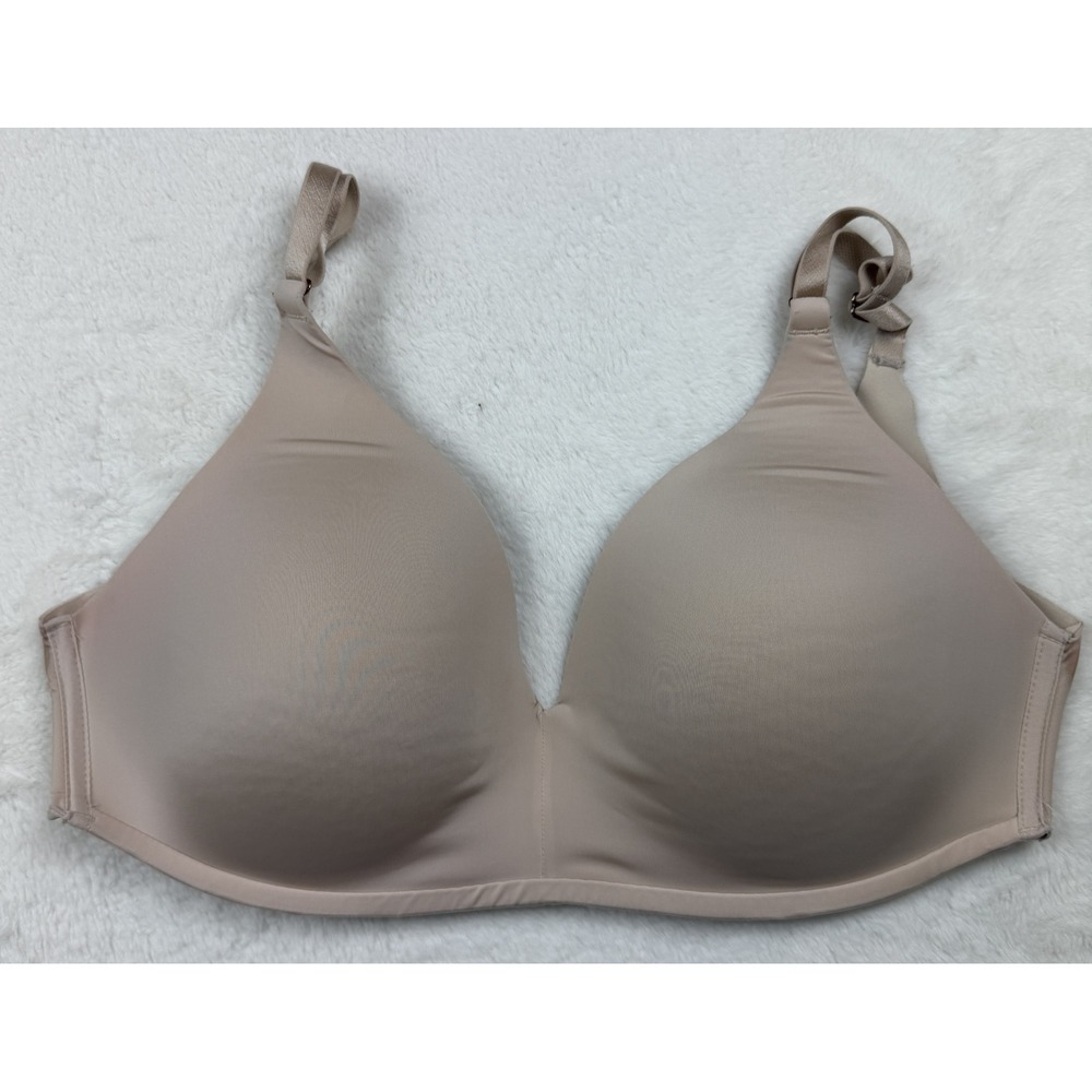 Soma Vanishing 360 Wireless Bra 34D Beige Molded Cups